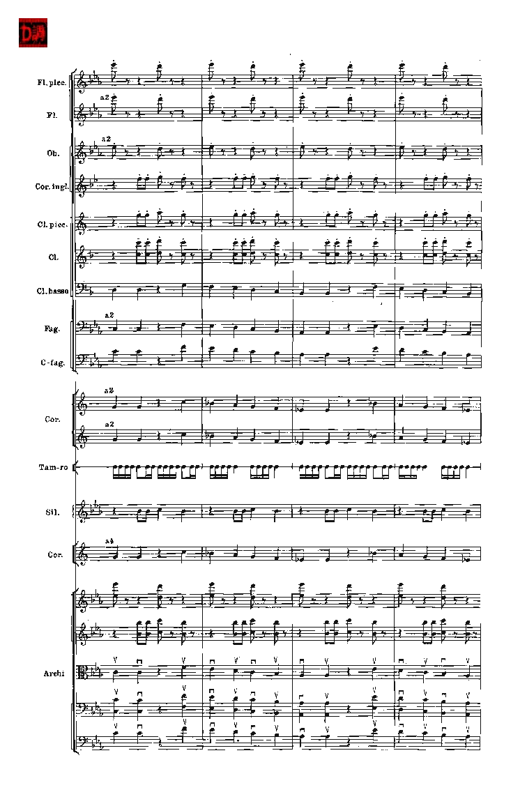 肖斯塔科维奇第七交响曲&ldquo;列宁格勒&rdquo;单开版总谱_一万首著名钢琴曲谱哈农贝多芬合集视频教学电子版高清无水印可打印_08名曲总谱合集