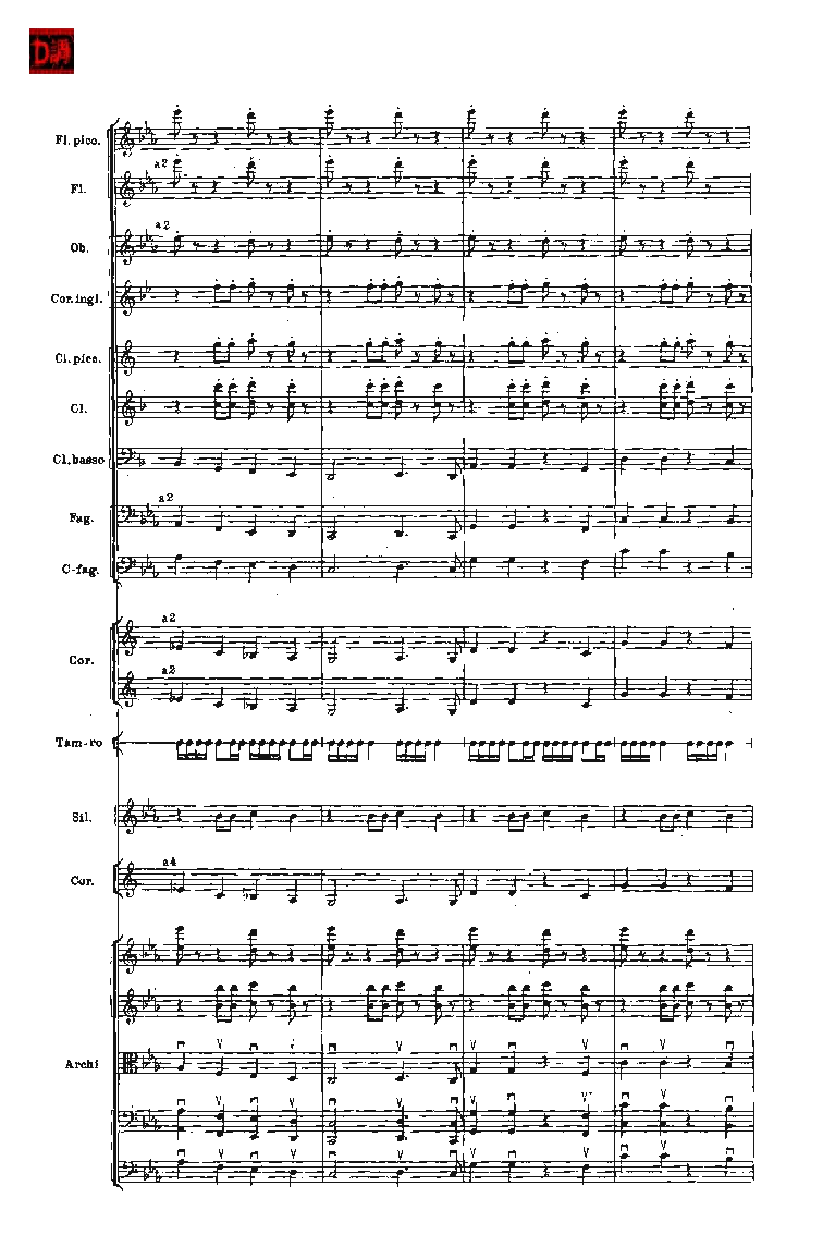 肖斯塔科维奇第七交响曲&ldquo;列宁格勒&rdquo;单开版总谱_一万首著名钢琴曲谱哈农贝多芬合集视频教学电子版高清无水印可打印_08名曲总谱合集