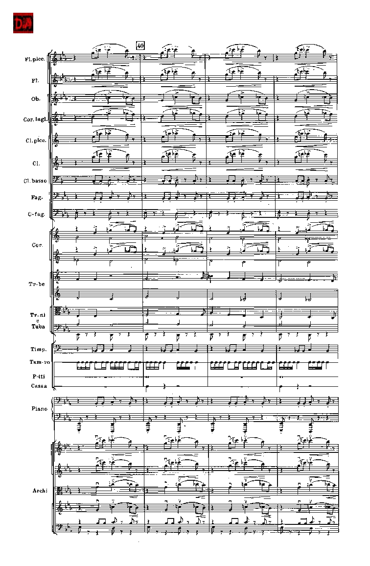 肖斯塔科维奇第七交响曲&ldquo;列宁格勒&rdquo;单开版总谱_一万首著名钢琴曲谱哈农贝多芬合集视频教学电子版高清无水印可打印_08名曲总谱合集
