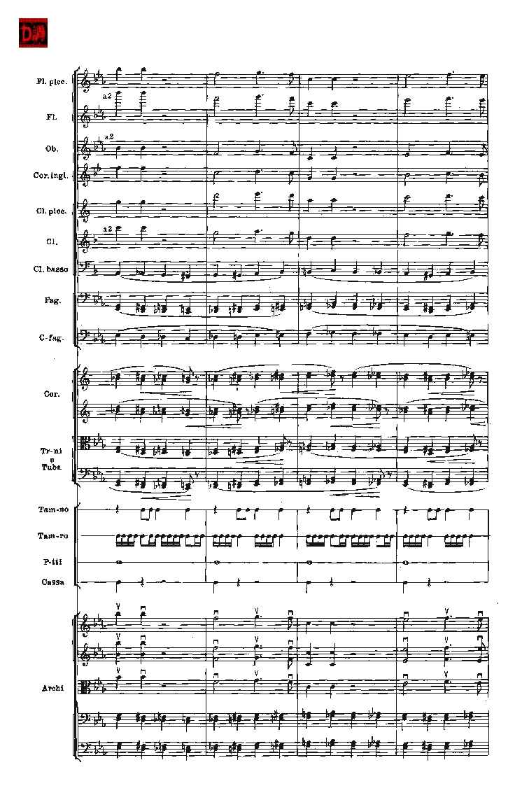 肖斯塔科维奇第七交响曲&ldquo;列宁格勒&rdquo;单开版总谱_一万首著名钢琴曲谱哈农贝多芬合集视频教学电子版高清无水印可打印_08名曲总谱合集