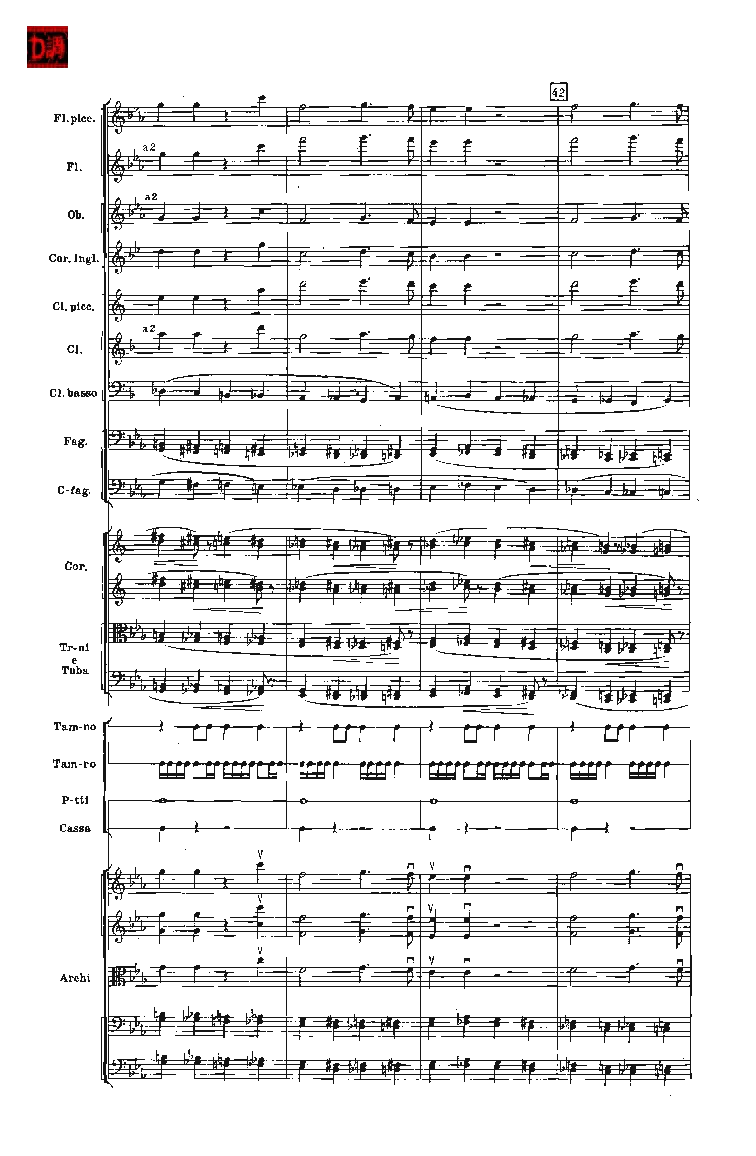 肖斯塔科维奇第七交响曲&ldquo;列宁格勒&rdquo;单开版总谱_一万首著名钢琴曲谱哈农贝多芬合集视频教学电子版高清无水印可打印_08名曲总谱合集