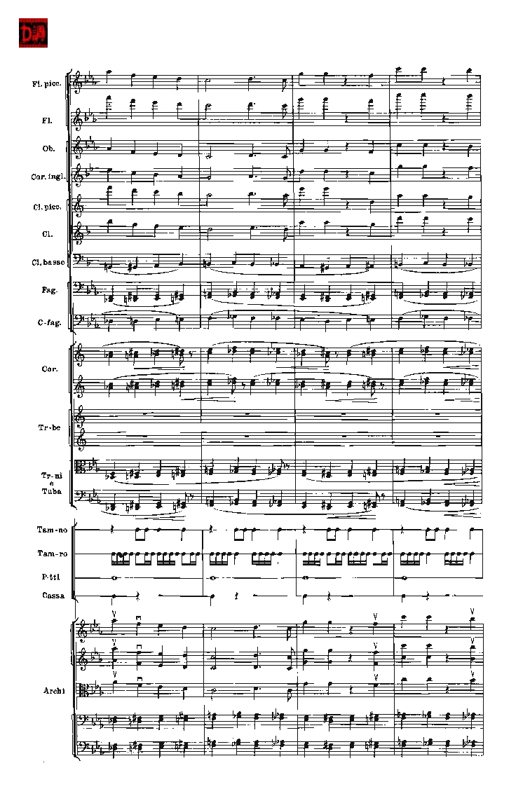 肖斯塔科维奇第七交响曲&ldquo;列宁格勒&rdquo;单开版总谱_一万首著名钢琴曲谱哈农贝多芬合集视频教学电子版高清无水印可打印_08名曲总谱合集