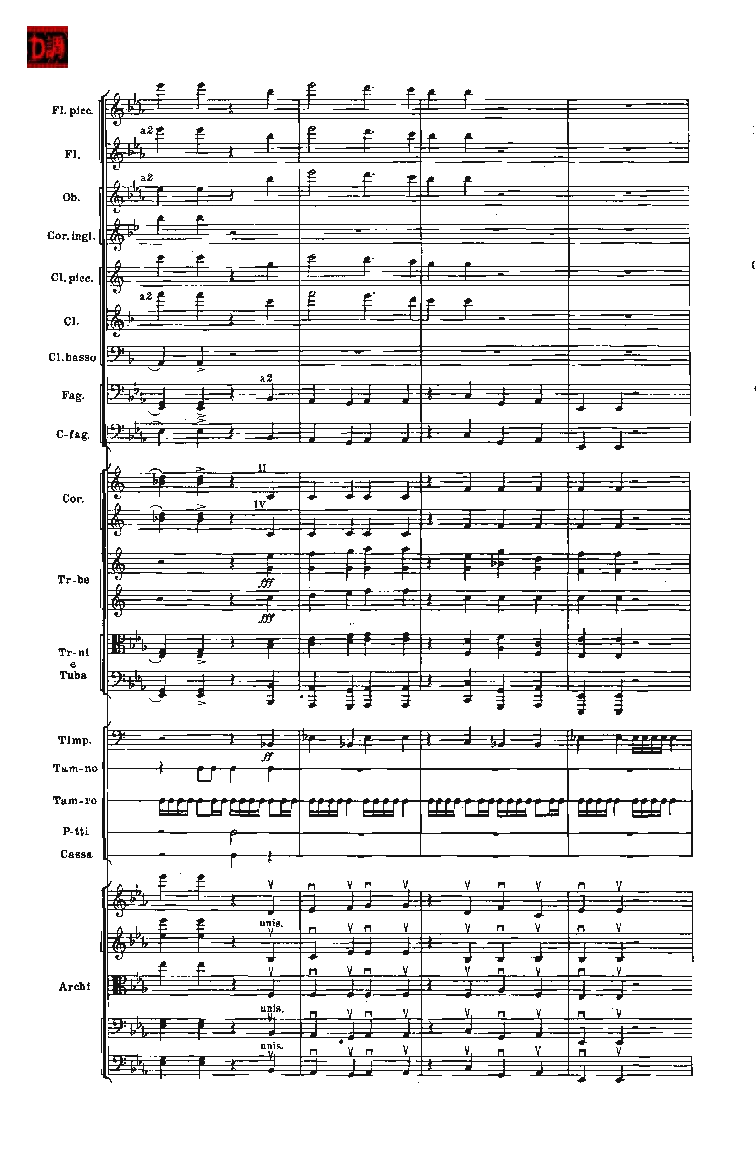 肖斯塔科维奇第七交响曲&ldquo;列宁格勒&rdquo;单开版总谱_一万首著名钢琴曲谱哈农贝多芬合集视频教学电子版高清无水印可打印_08名曲总谱合集