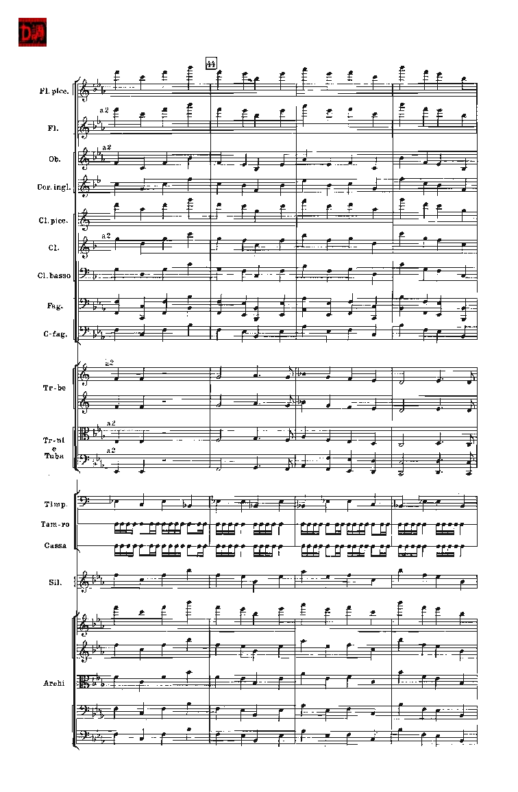 肖斯塔科维奇第七交响曲&ldquo;列宁格勒&rdquo;单开版总谱_一万首著名钢琴曲谱哈农贝多芬合集视频教学电子版高清无水印可打印_08名曲总谱合集