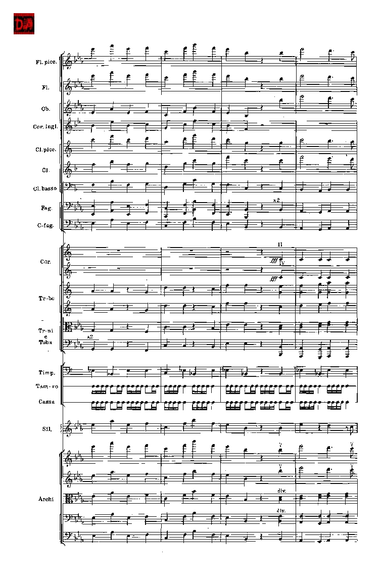 肖斯塔科维奇第七交响曲&ldquo;列宁格勒&rdquo;单开版总谱_一万首著名钢琴曲谱哈农贝多芬合集视频教学电子版高清无水印可打印_08名曲总谱合集