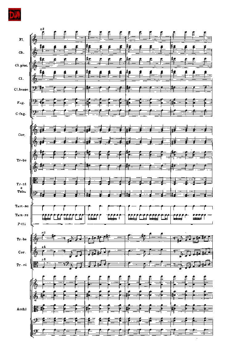 肖斯塔科维奇第七交响曲&ldquo;列宁格勒&rdquo;单开版总谱_一万首著名钢琴曲谱哈农贝多芬合集视频教学电子版高清无水印可打印_08名曲总谱合集