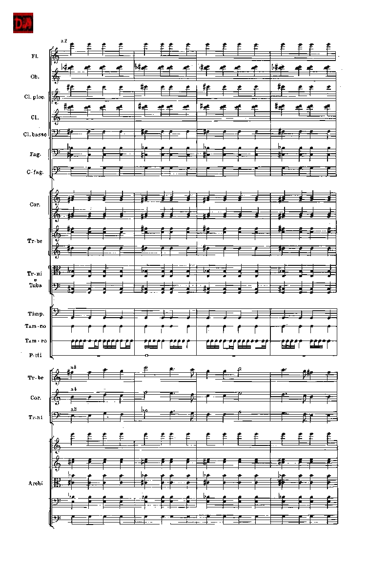 肖斯塔科维奇第七交响曲&ldquo;列宁格勒&rdquo;单开版总谱_一万首著名钢琴曲谱哈农贝多芬合集视频教学电子版高清无水印可打印_08名曲总谱合集