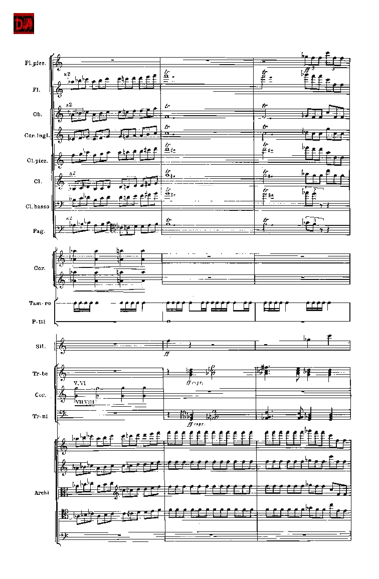 肖斯塔科维奇第七交响曲&ldquo;列宁格勒&rdquo;单开版总谱_一万首著名钢琴曲谱哈农贝多芬合集视频教学电子版高清无水印可打印_08名曲总谱合集