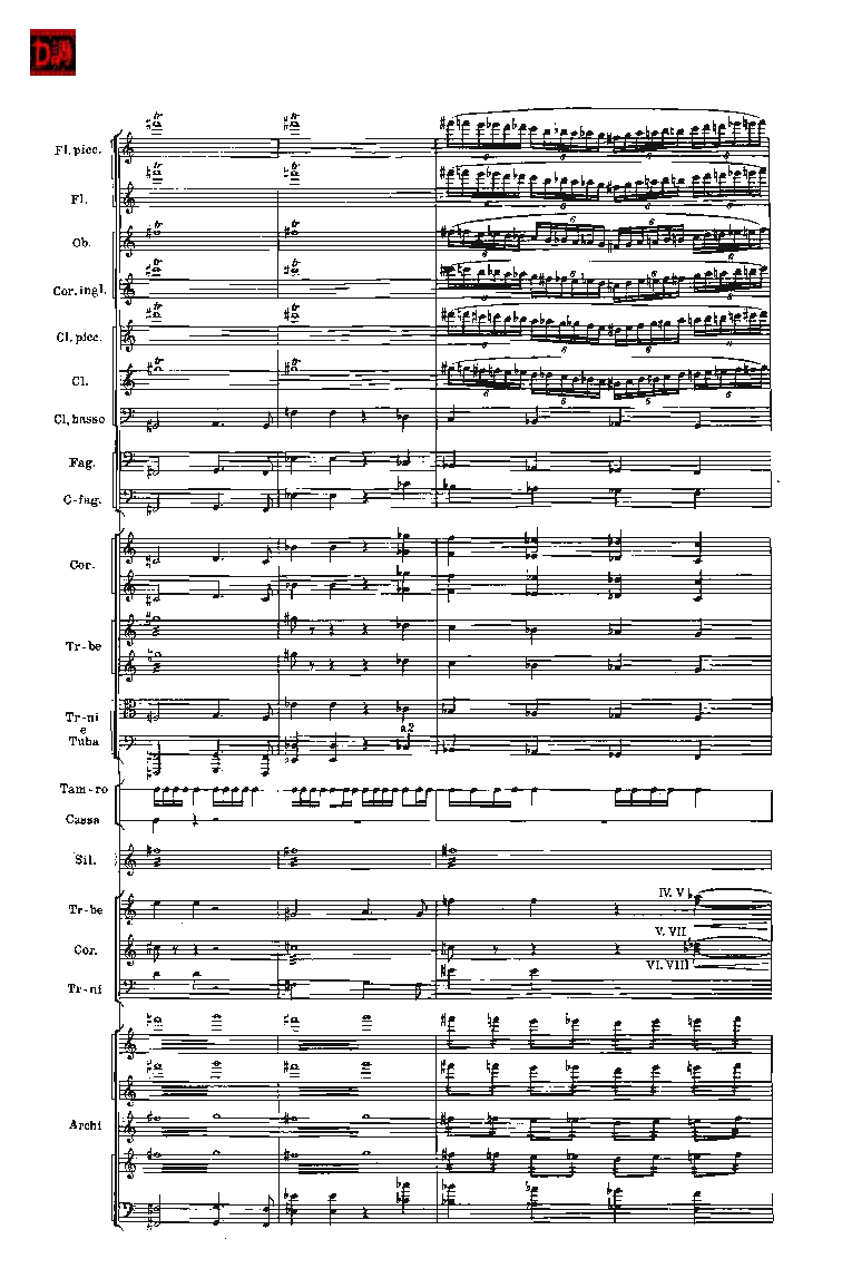 肖斯塔科维奇第七交响曲&ldquo;列宁格勒&rdquo;单开版总谱_一万首著名钢琴曲谱哈农贝多芬合集视频教学电子版高清无水印可打印_08名曲总谱合集