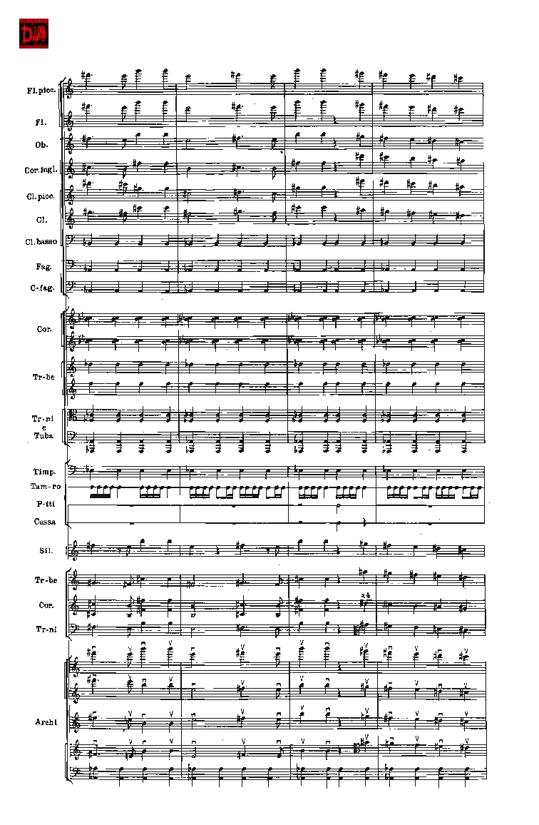 肖斯塔科维奇第七交响曲&ldquo;列宁格勒&rdquo;单开版总谱_一万首著名钢琴曲谱哈农贝多芬合集视频教学电子版高清无水印可打印_08名曲总谱合集