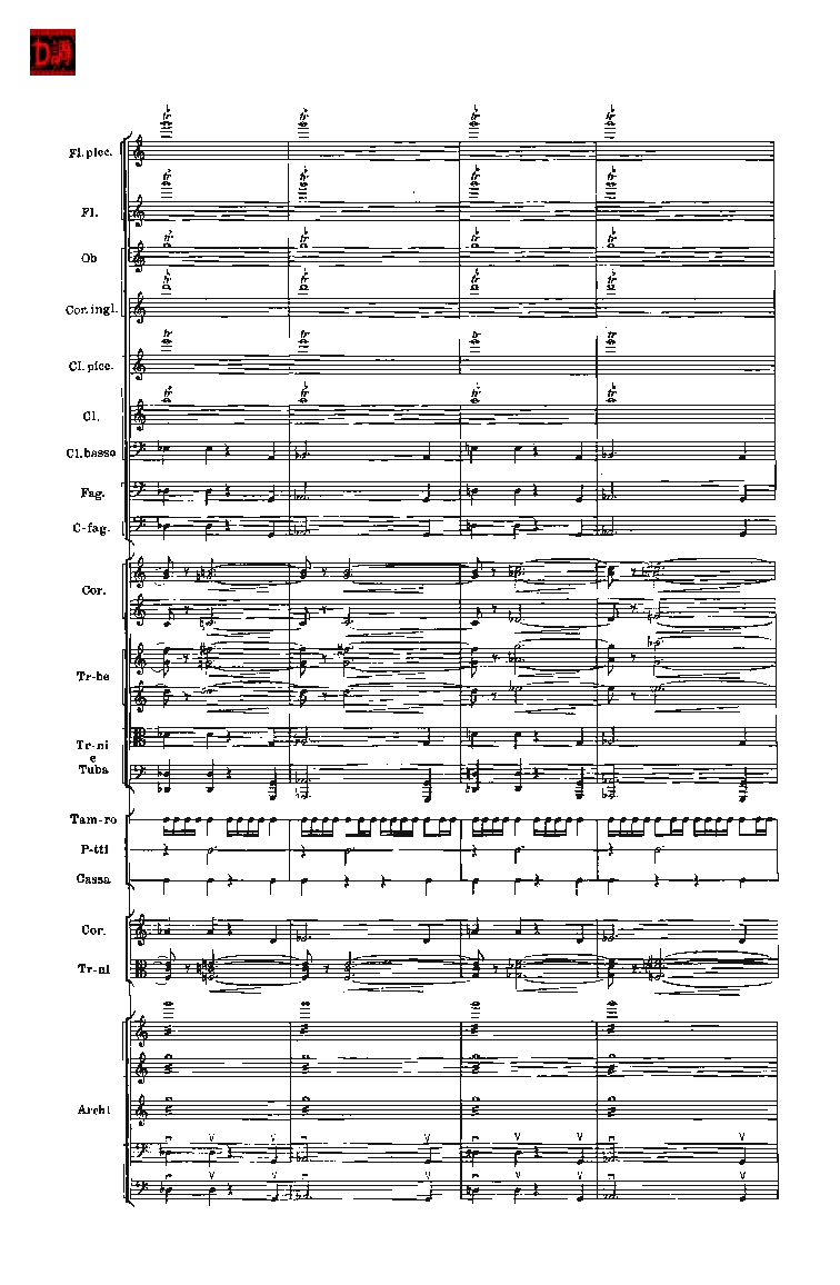 肖斯塔科维奇第七交响曲&ldquo;列宁格勒&rdquo;单开版总谱_一万首著名钢琴曲谱哈农贝多芬合集视频教学电子版高清无水印可打印_08名曲总谱合集