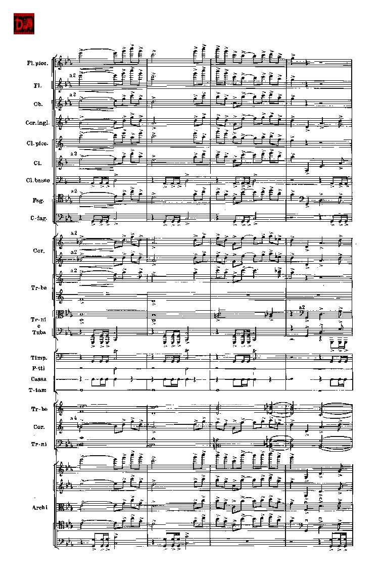 肖斯塔科维奇第七交响曲&ldquo;列宁格勒&rdquo;单开版总谱_一万首著名钢琴曲谱哈农贝多芬合集视频教学电子版高清无水印可打印_08名曲总谱合集