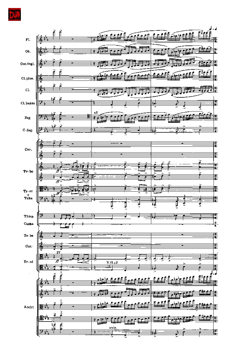 肖斯塔科维奇第七交响曲&ldquo;列宁格勒&rdquo;单开版总谱_一万首著名钢琴曲谱哈农贝多芬合集视频教学电子版高清无水印可打印_08名曲总谱合集