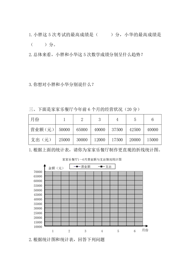 西师大版数学5年级下册一课一练_小学1-6年级全部试卷_数学_五年级_3-10-4、小学五年级数学下册_3-10-4-2、练习题、作业、试题、试卷_西师版