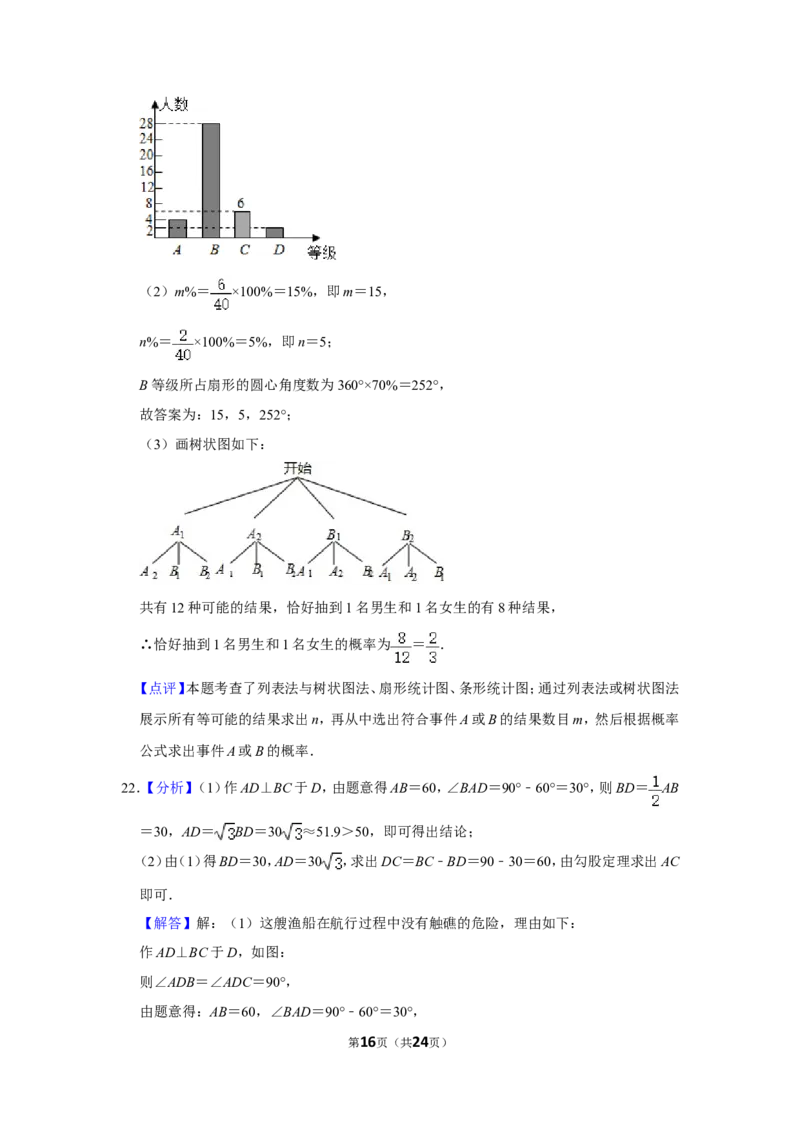 2020年湖南省永州市中考数学试卷_中考真题_2.数学中考真题2015-2024年_地区卷_湖南省_湖南永州数学11-22_永州数学11-21