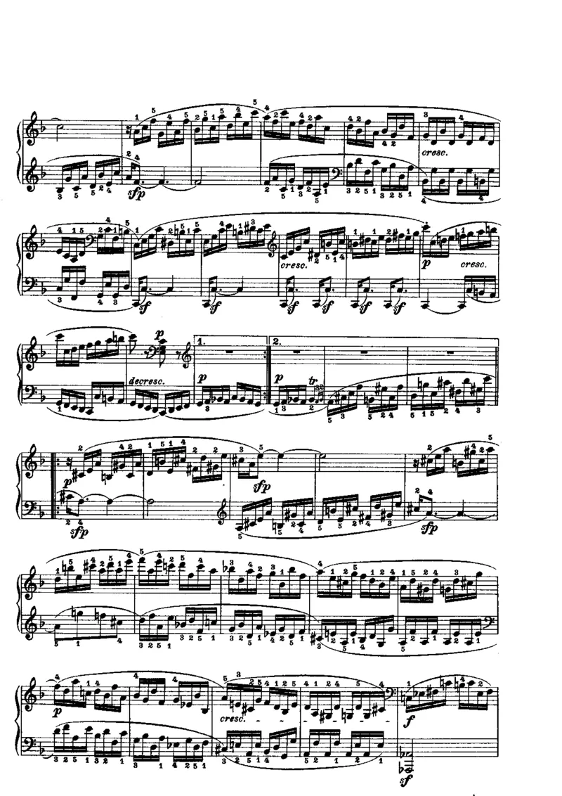 贝多芬钢琴奏鸣曲集下册（Peters出版）(1)_一万首著名钢琴曲谱哈农贝多芬合集视频教学电子版高清无水印可打印_1古典钢琴知名音乐家谱_贝多芬钢琴谱全集