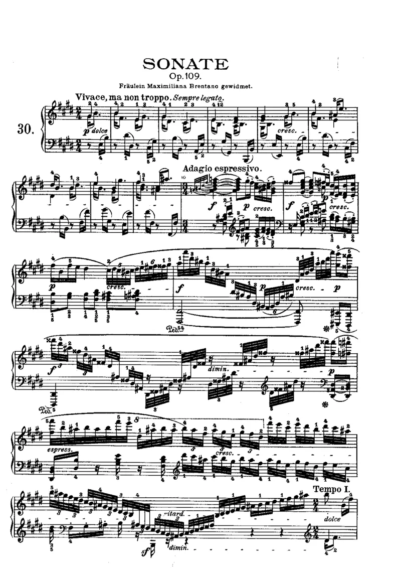 贝多芬钢琴奏鸣曲集下册（Peters出版）(1)_一万首著名钢琴曲谱哈农贝多芬合集视频教学电子版高清无水印可打印_1古典钢琴知名音乐家谱_贝多芬钢琴谱全集