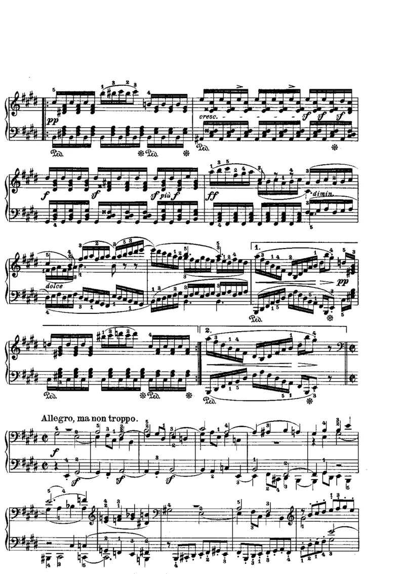 贝多芬钢琴奏鸣曲集下册（Peters出版）(1)_一万首著名钢琴曲谱哈农贝多芬合集视频教学电子版高清无水印可打印_1古典钢琴知名音乐家谱_贝多芬钢琴谱全集