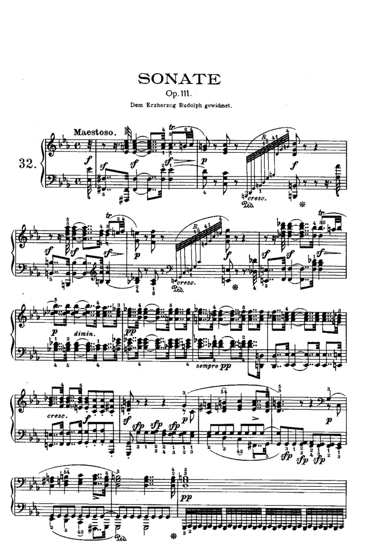 贝多芬钢琴奏鸣曲集下册（Peters出版）(1)_一万首著名钢琴曲谱哈农贝多芬合集视频教学电子版高清无水印可打印_1古典钢琴知名音乐家谱_贝多芬钢琴谱全集