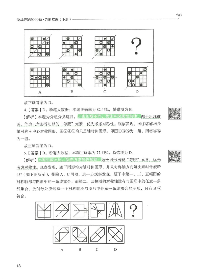 2.答案解析26判断推理下册（503页）_26行测5000+申论100一定先转存网盘_行测5000题持续更新_最新2026行测5000题（25年1月版）_5000题答案解析（共2296页）