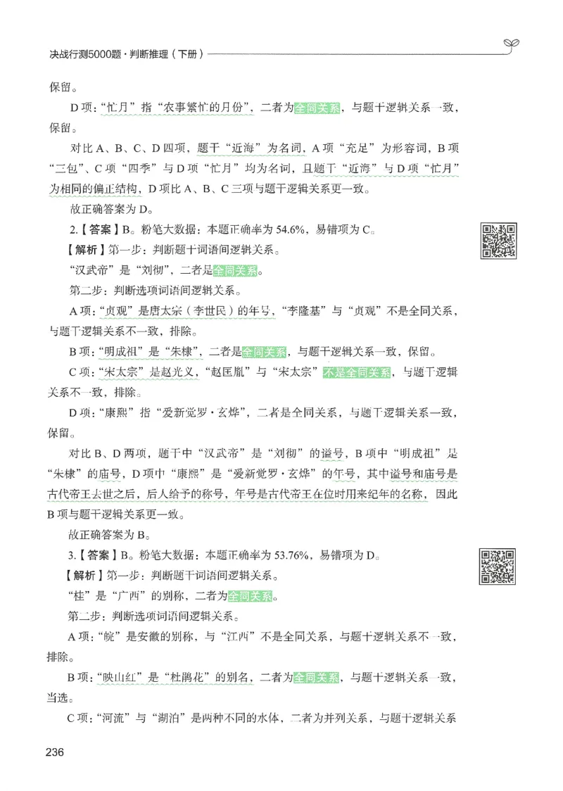 2.答案解析26判断推理下册（503页）_26行测5000+申论100一定先转存网盘_行测5000题持续更新_最新2026行测5000题（25年1月版）_5000题答案解析（共2296页）