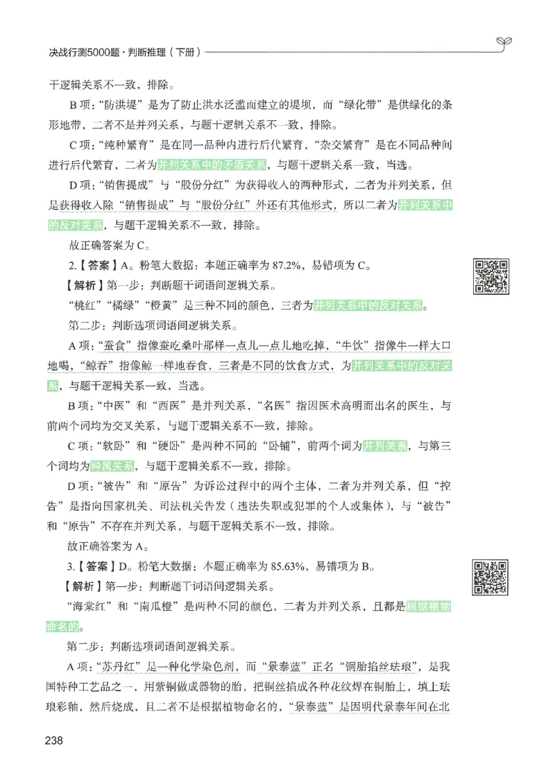 2.答案解析26判断推理下册（503页）_26行测5000+申论100一定先转存网盘_行测5000题持续更新_最新2026行测5000题（25年1月版）_5000题答案解析（共2296页）