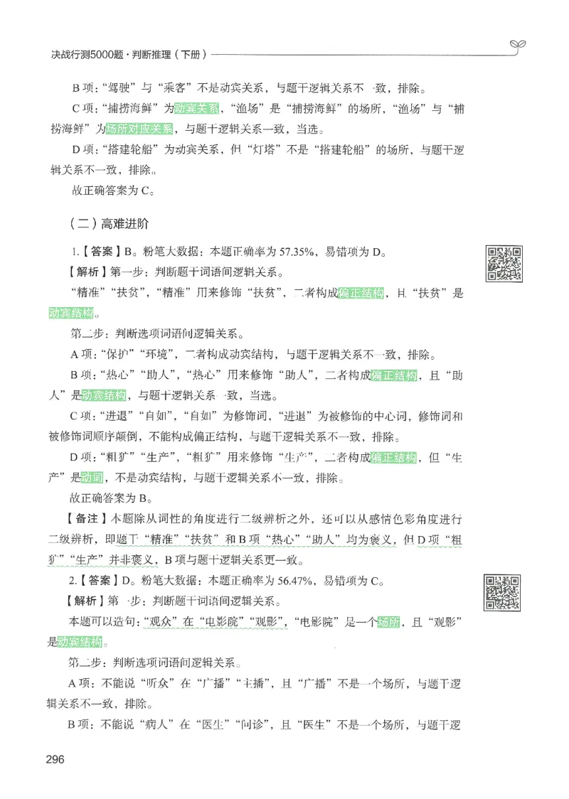 2.答案解析26判断推理下册（503页）_26行测5000+申论100一定先转存网盘_行测5000题持续更新_最新2026行测5000题（25年1月版）_5000题答案解析（共2296页）