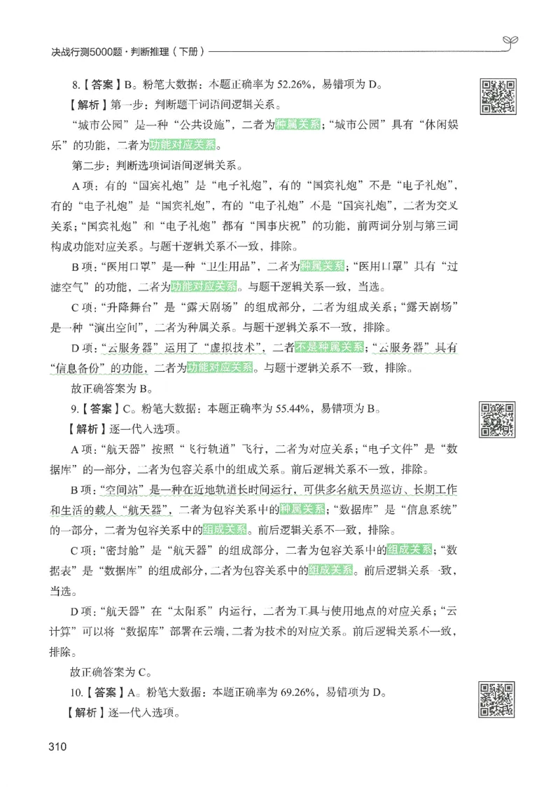 2.答案解析26判断推理下册（503页）_26行测5000+申论100一定先转存网盘_行测5000题持续更新_最新2026行测5000题（25年1月版）_5000题答案解析（共2296页）