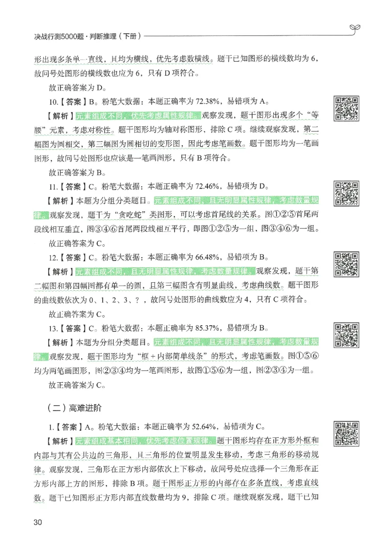 2.答案解析26判断推理下册（503页）_26行测5000+申论100一定先转存网盘_行测5000题持续更新_最新2026行测5000题（25年1月版）_5000题答案解析（共2296页）