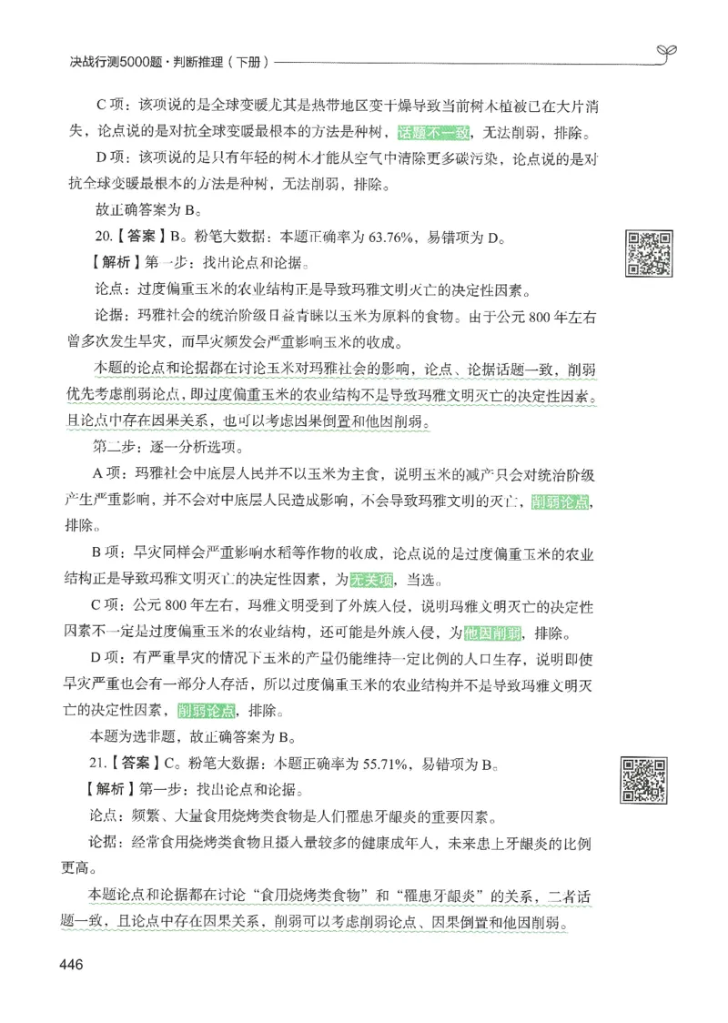 2.答案解析26判断推理下册（503页）_26行测5000+申论100一定先转存网盘_行测5000题持续更新_最新2026行测5000题（25年1月版）_5000题答案解析（共2296页）
