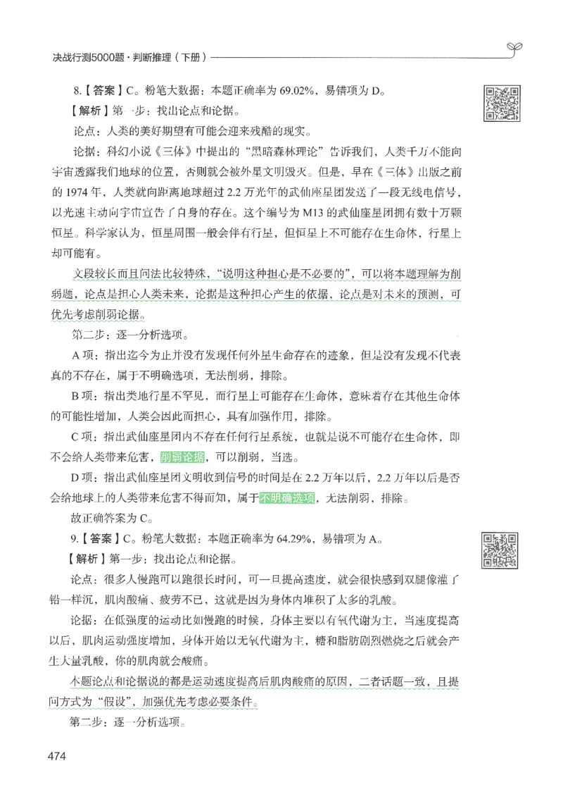 2.答案解析26判断推理下册（503页）_26行测5000+申论100一定先转存网盘_行测5000题持续更新_最新2026行测5000题（25年1月版）_5000题答案解析（共2296页）