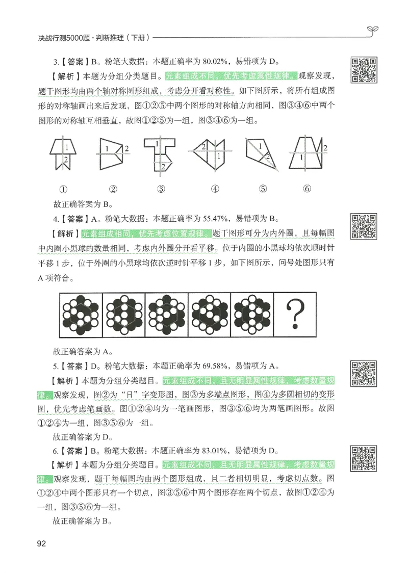 2.答案解析26判断推理下册（503页）_26行测5000+申论100一定先转存网盘_行测5000题持续更新_最新2026行测5000题（25年1月版）_5000题答案解析（共2296页）