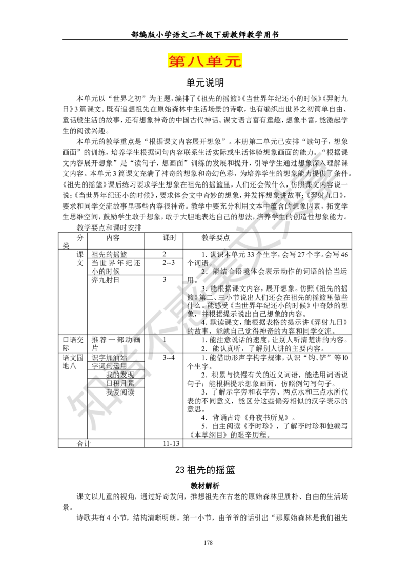 部编版小学语文二年级下册教师教学用书最新完整版_小学1-6年级全部试卷_语文_二年级_3-7-2、小学二年级语文下册_3-7-2-4、电子教材、课本
