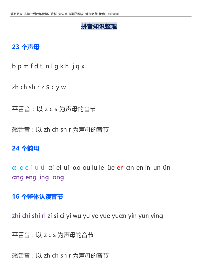 部编一年级语文上册知识点详解完整版_小学1-6年级全部试卷_语文_一年级_3-6-1、小学一年级语文上册_3-6-1-1、复习、知识点、归纳汇总_部编版