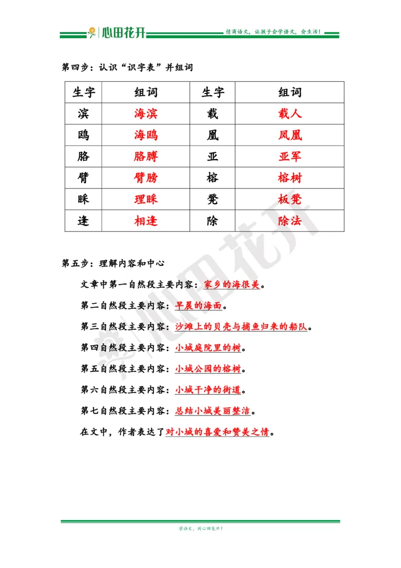 语文基本功训练营&mdash;三年级上册校内知识周周练第6单元预习解析（部编版）_小学1-6年级全部试卷_语文_三年级_3-8-1、小学三年级语文上册_3-8-1-1、复习、知识点、归纳汇总