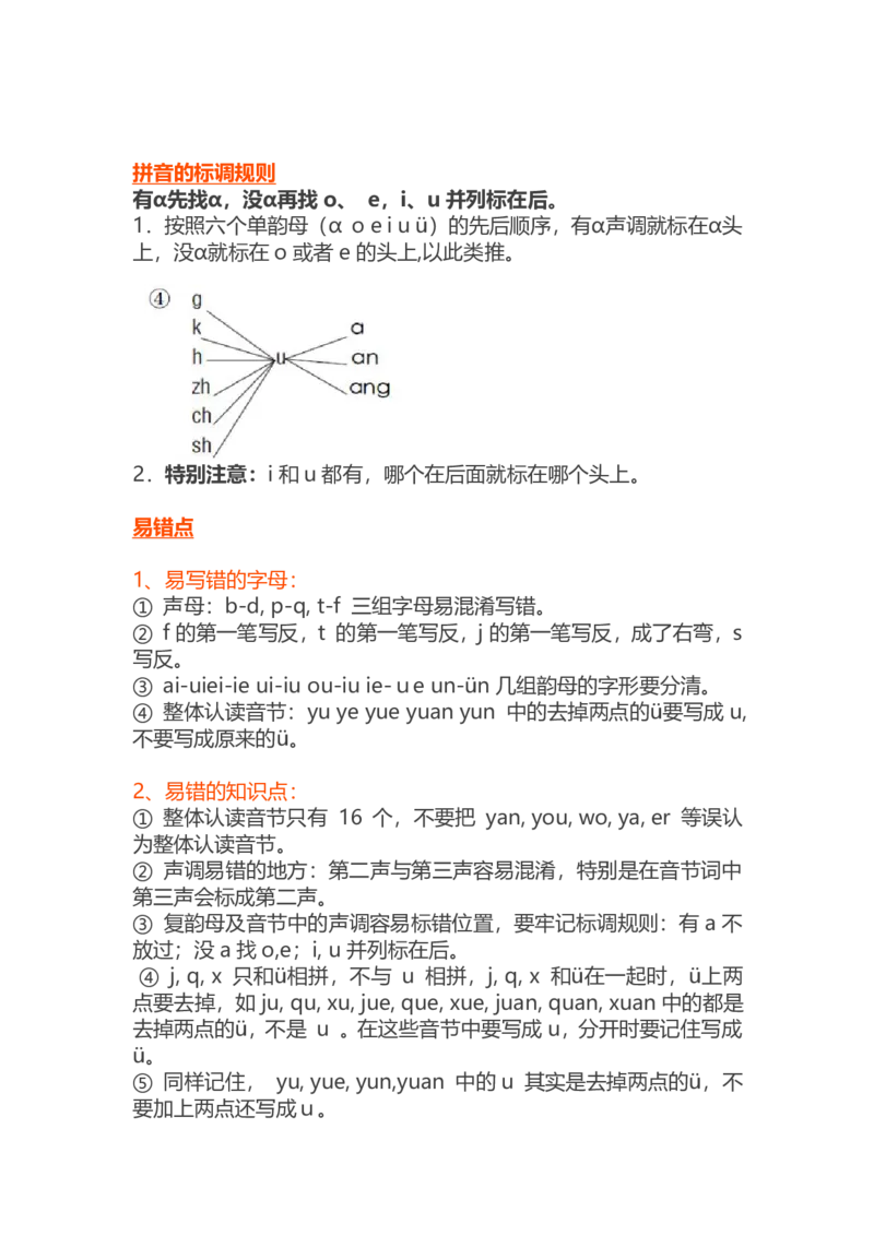 统编语文一年级上册期末复习知识点汇总_小学1-6年级全部试卷_语文_一年级_3-6-1、小学一年级语文上册_3-6-1-1、复习、知识点、归纳汇总_通用