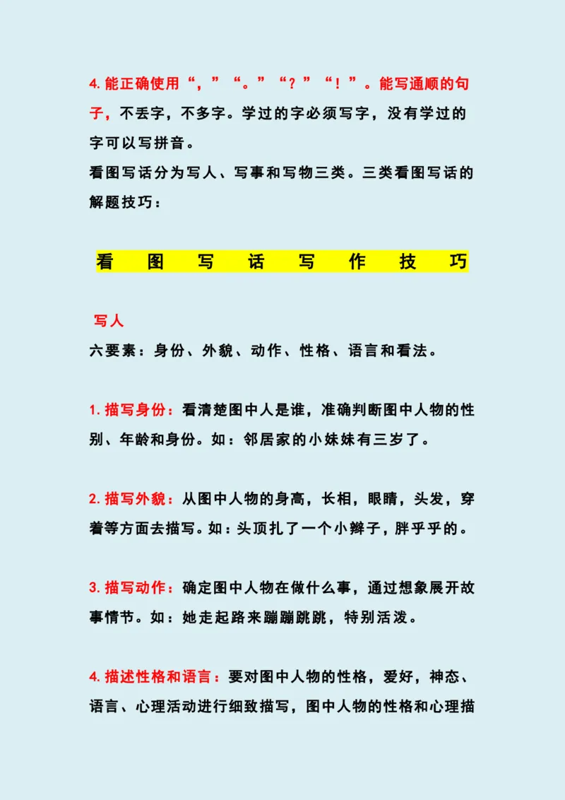 部编版一年级上册语文看图写话资料-看图写话怎么写_学习资料_小学1-6年级全部试卷_语文_一年级_3-6-1、小学一年级语文上册_3-6-1-2、练习题、作业、试题、试卷_部编（人教）版_专项练习