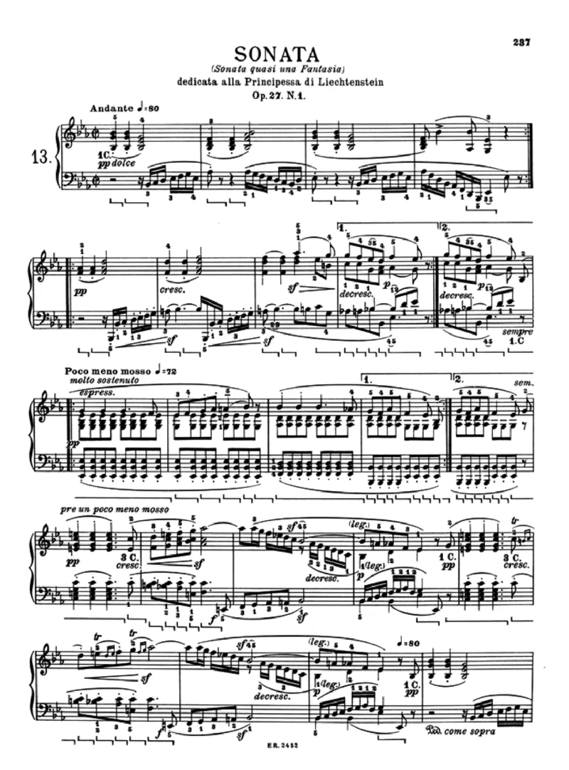 贝多芬钢琴奏鸣曲集上册（Ricordi出版AlfredoCasella编订）_一万首著名钢琴曲谱哈农贝多芬合集视频教学电子版高清无水印可打印_1古典钢琴知名音乐家谱_贝多芬钢琴谱全集