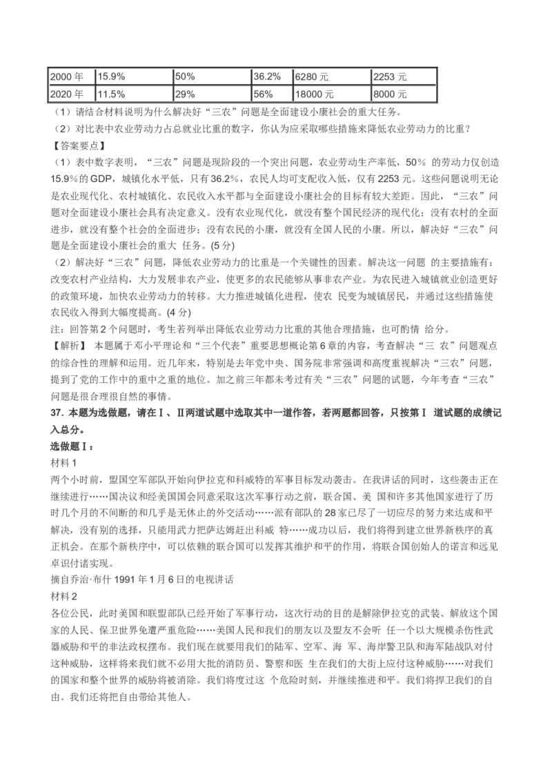 2004年考研政治真题及答案解析_考研政治真题_01.1994-2008年年政治真题及解析早年真题仅做参考
