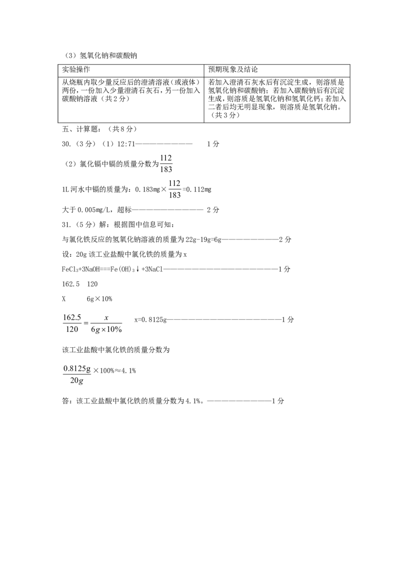 2012年山东省烟台市中考化学试题及答案_中考真题_5.化学中考真题2015-2024年_地区卷_山东省_烟台中考化学08-21