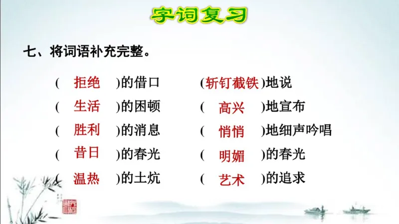 部编版四年级上册小学语文期末专题复习课件_小学1-6年级全部试卷_语文_四年级_3-9-1、小学四年级语文上册_3-9-1-1、复习、知识点、归纳汇总_部编版
