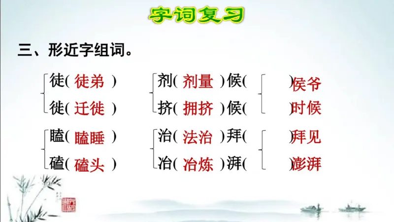 部编版四年级上册小学语文期末专题复习课件_小学1-6年级全部试卷_语文_四年级_3-9-1、小学四年级语文上册_3-9-1-1、复习、知识点、归纳汇总_部编版