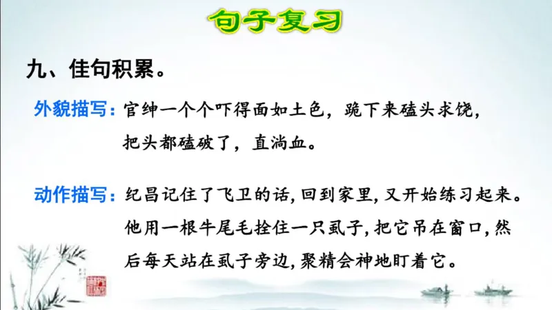 部编版四年级上册小学语文期末专题复习课件_小学1-6年级全部试卷_语文_四年级_3-9-1、小学四年级语文上册_3-9-1-1、复习、知识点、归纳汇总_部编版