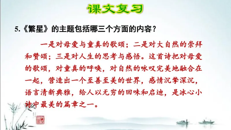 部编版四年级上册小学语文期末专题复习课件_小学1-6年级全部试卷_语文_四年级_3-9-1、小学四年级语文上册_3-9-1-1、复习、知识点、归纳汇总_部编版