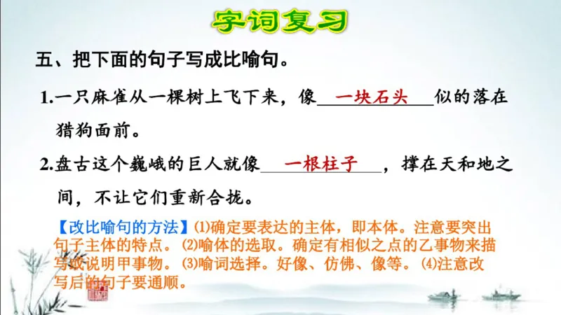 部编版四年级上册小学语文期末专题复习课件_小学1-6年级全部试卷_语文_四年级_3-9-1、小学四年级语文上册_3-9-1-1、复习、知识点、归纳汇总_部编版