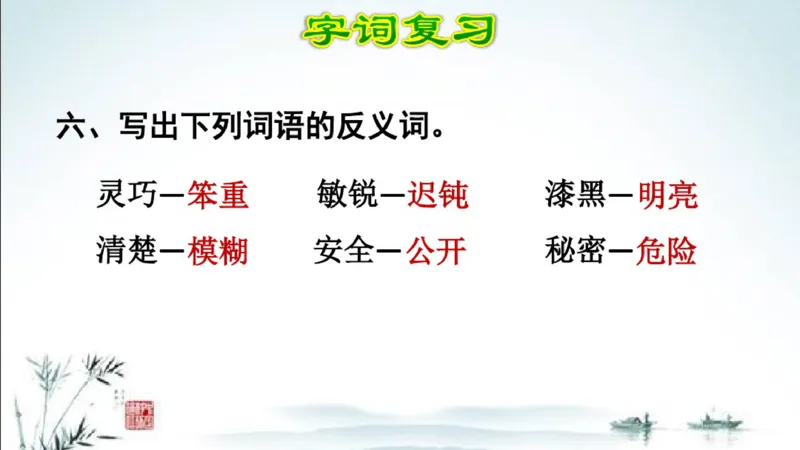 部编版四年级上册小学语文期末专题复习课件_小学1-6年级全部试卷_语文_四年级_3-9-1、小学四年级语文上册_3-9-1-1、复习、知识点、归纳汇总_部编版