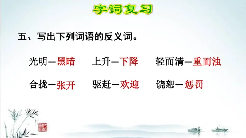 部编版四年级上册小学语文期末专题复习课件_小学1-6年级全部试卷_语文_四年级_3-9-1、小学四年级语文上册_3-9-1-1、复习、知识点、归纳汇总_部编版