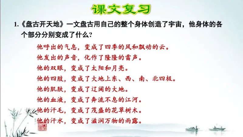 部编版四年级上册小学语文期末专题复习课件_小学1-6年级全部试卷_语文_四年级_3-9-1、小学四年级语文上册_3-9-1-1、复习、知识点、归纳汇总_部编版