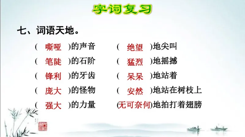 部编版四年级上册小学语文期末专题复习课件_小学1-6年级全部试卷_语文_四年级_3-9-1、小学四年级语文上册_3-9-1-1、复习、知识点、归纳汇总_部编版
