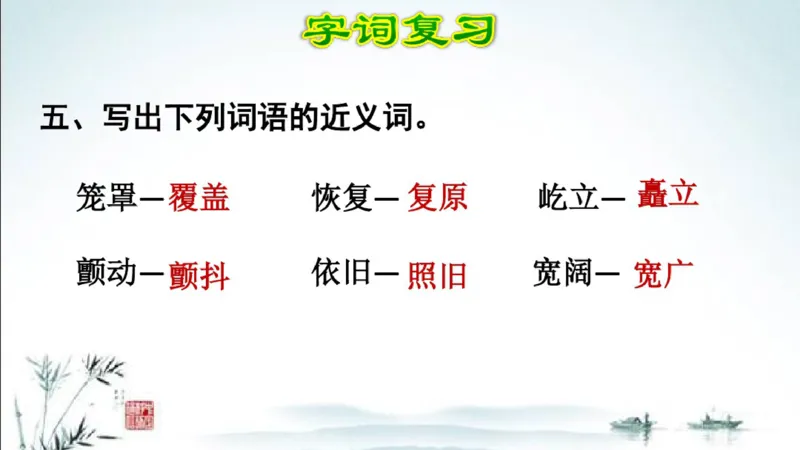 部编版四年级上册小学语文期末专题复习课件_小学1-6年级全部试卷_语文_四年级_3-9-1、小学四年级语文上册_3-9-1-1、复习、知识点、归纳汇总_部编版